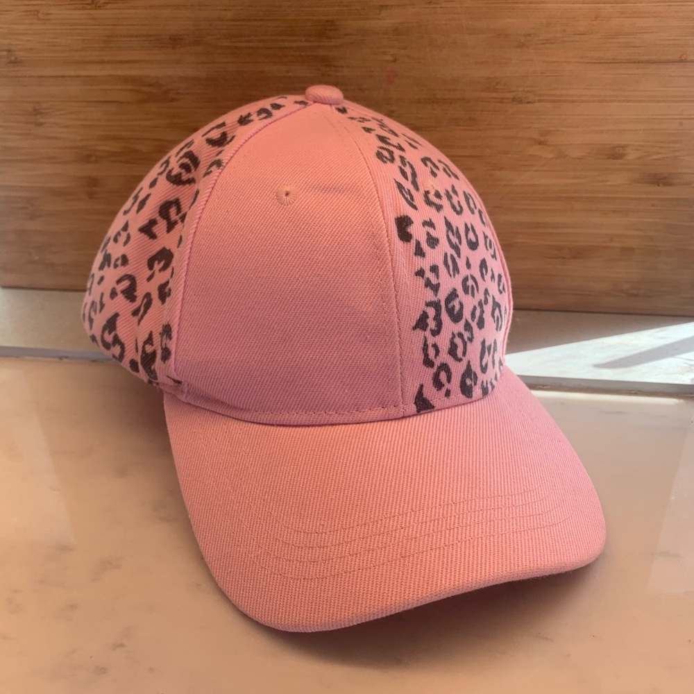 Pink Cheetah Print Baseball Hat